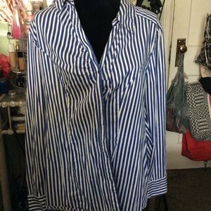 Stripped Work Blouse